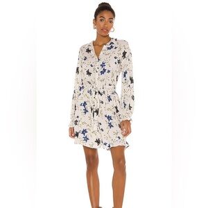 Free People Lighten Up Mini Dress in Tea Combo XS